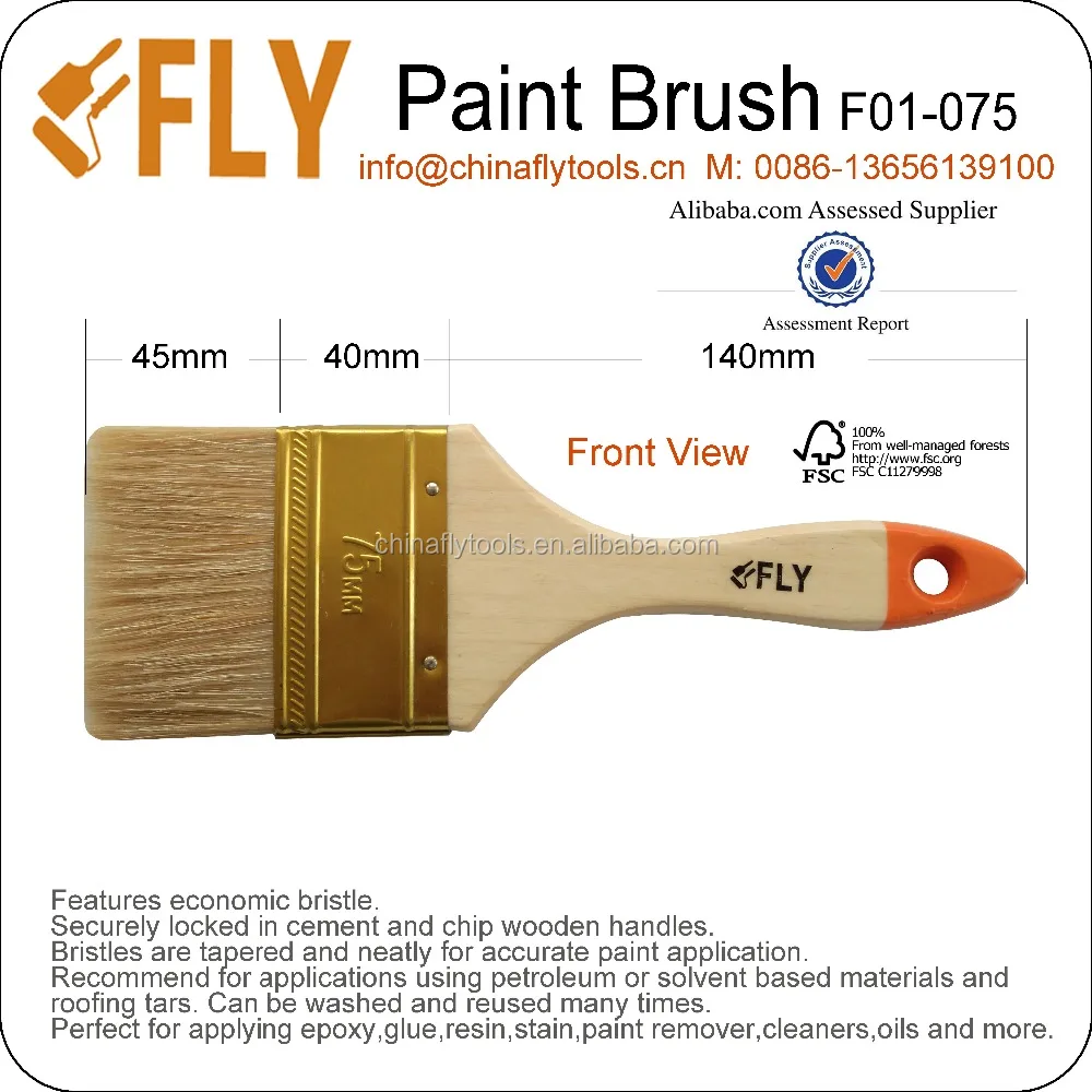 Russian Popular China Bristle Paint Brush