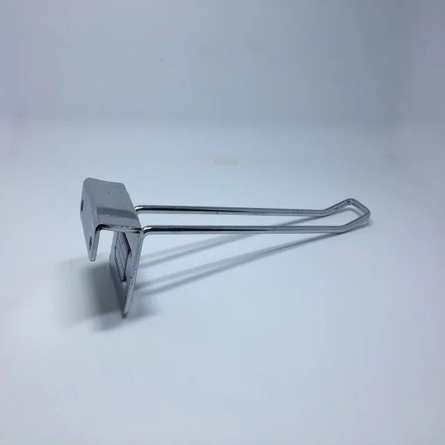 Металлический крючок с хромированным покрытием и двойной проволокой ценником-держателем сетчатый настенный крючок-петля крючки для
