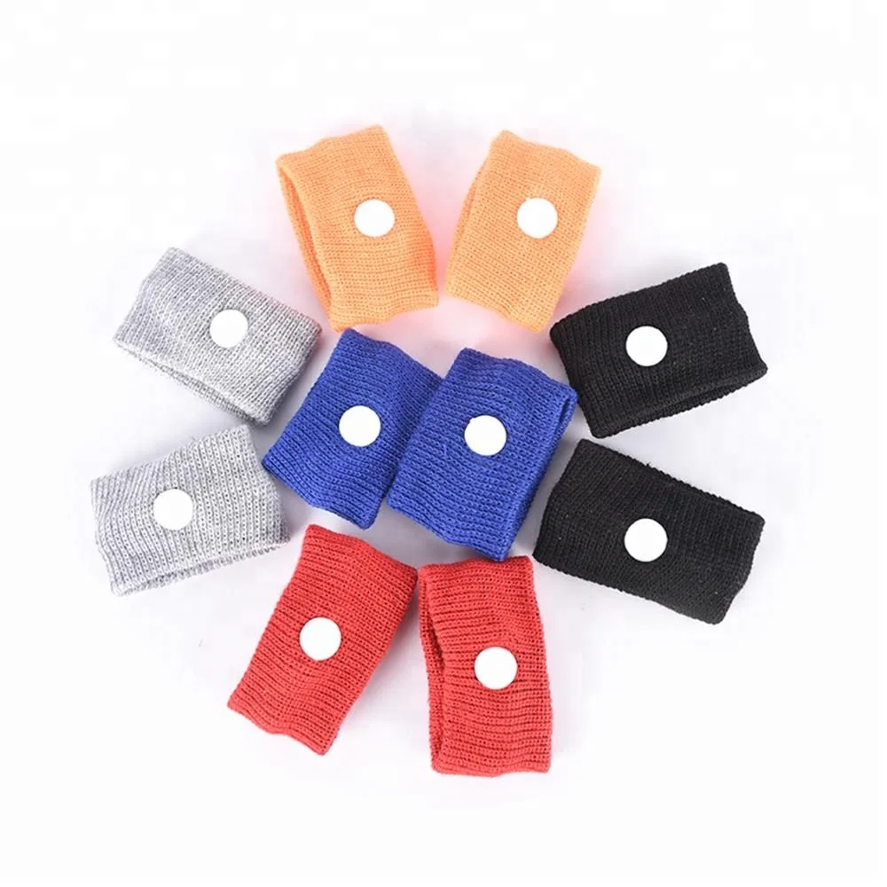 Adjustable Travel Reusable Cotton Wrist Band Anti Nausea Wristbands Sickness Car Motion Sea Sick Ship Plane