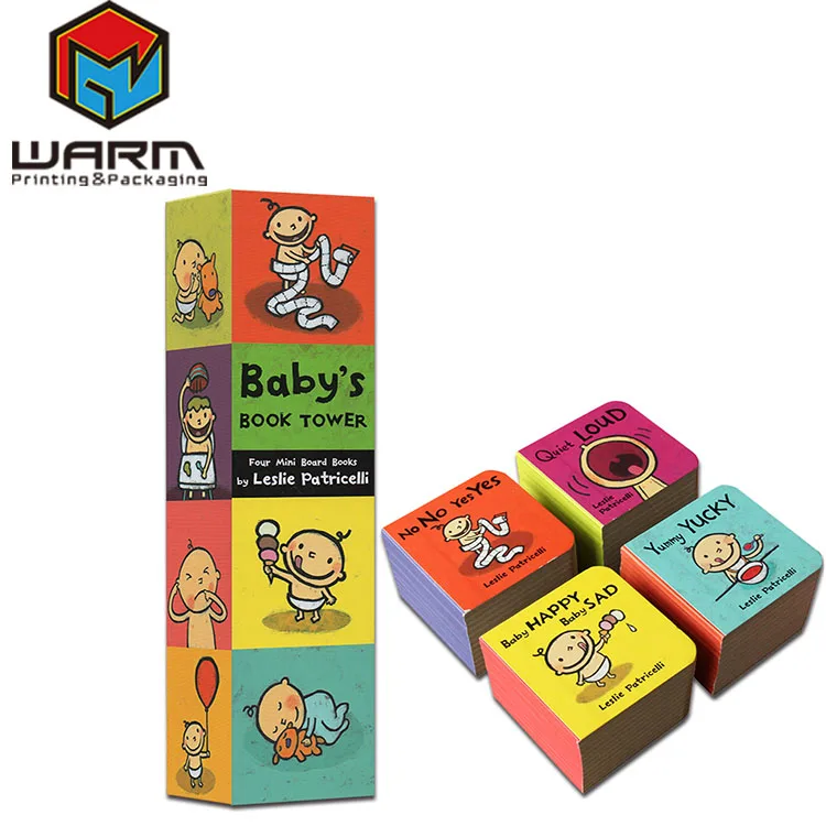 Guangzhou book printing vender hard cover children board book printing services