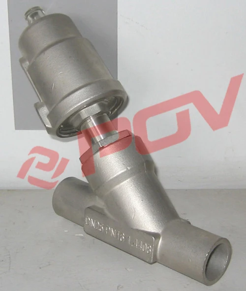 Welding Type Stainless Steel Pnematic Angle Valve Seat