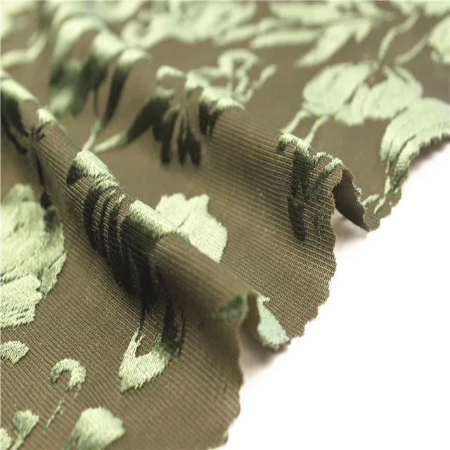 new  burnout velvet fabric polyester price per meter women night dress