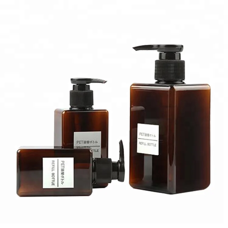 Custom 100ml 200ml 500ml Empty PETG Spray Lotion Pump Bottle for Plastic Liquid Shampoo Bottles