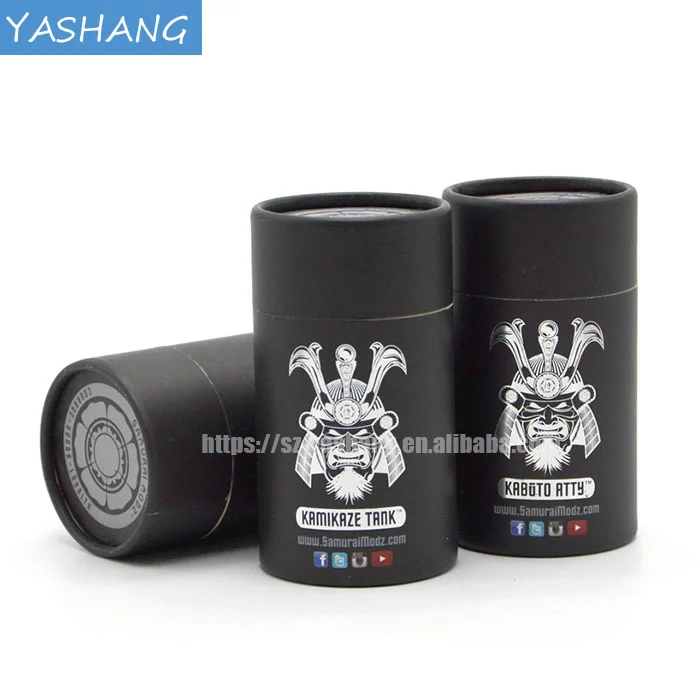 Matt black  round paper box printing paper round cylinder box,electronic products black gift box
