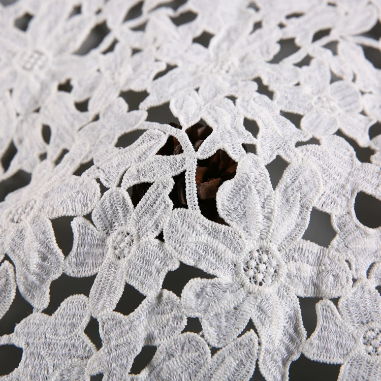 Latest stock a lot polyester chemical net embroidery bridal taiwan lace fabric dubai