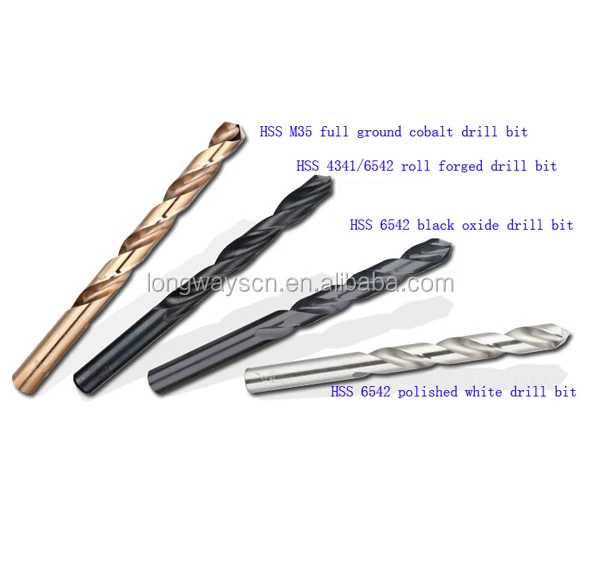 7*109' long Tin coatingHigh impact HSS Twist drills M35 cobalt co5% Wholesale price Fully ground