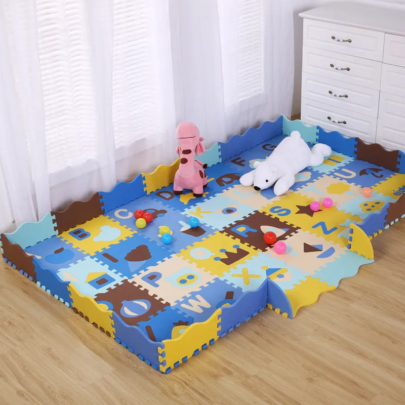 kids play mat alphabet number puzzle eva mat inter-locking factory directly for sale
