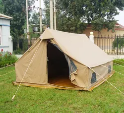 triangle 12sqm Cotton canvas hunting tent outdoor camping tent luxury safari tent