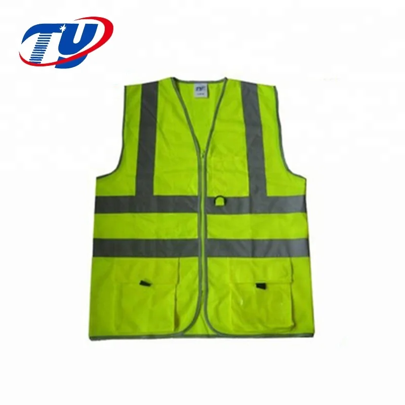
High Quality Customized Logo safety reflective vest with pocket 