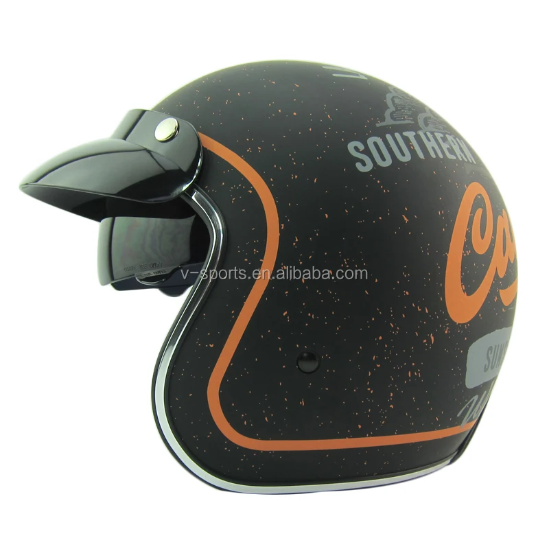 2016 New arrival TORC vintage motorcycle helmet jet scooter moto helmets with inner lens can add snap bubble shield and lens