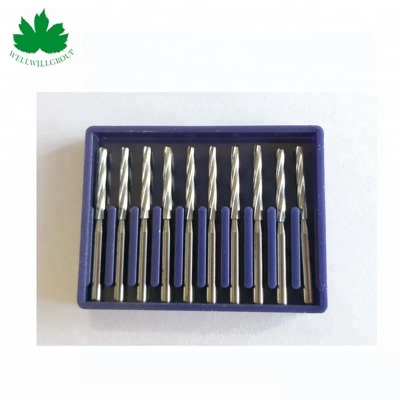 Quality Dental Tungsten Steel Carbide Burs For Dentisit Dental Lab Zekrya FG/RA/FGL Burs 23mm