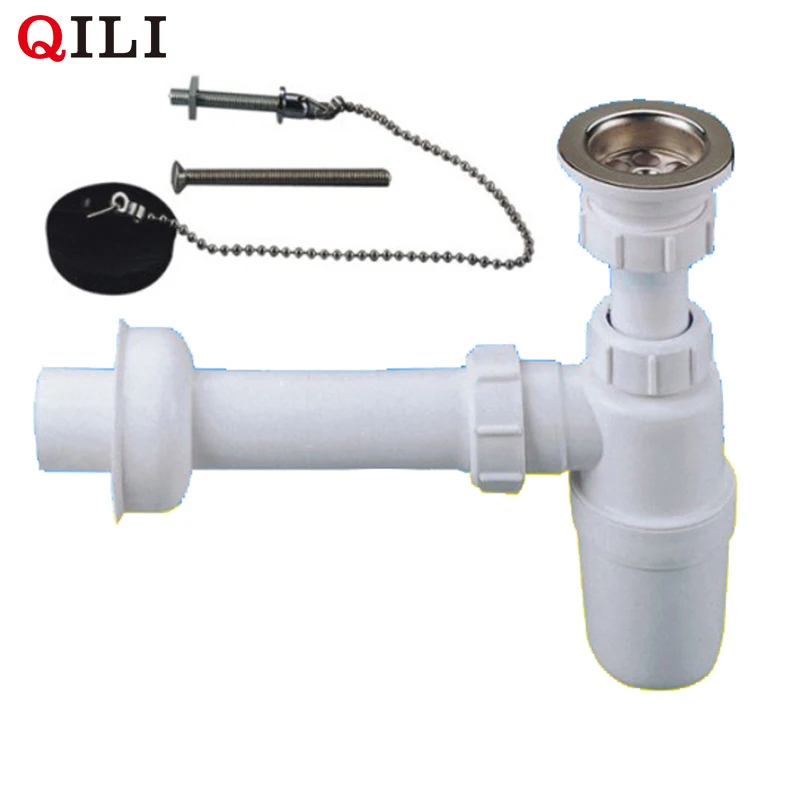 Cheap plastic drain bottle trap