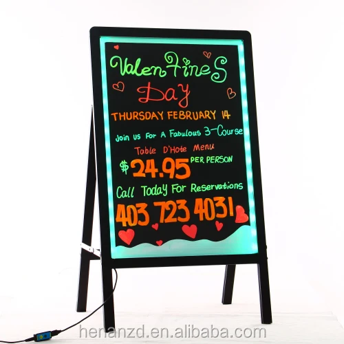 New innovative electronics led fluorescent menu board
