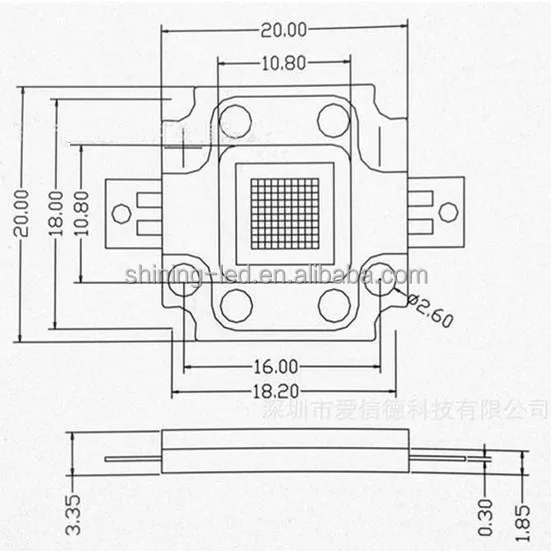 Машина для ультрафиолетового светодиод Epileds LG Чип 365 nm-370nm высокое чип (COB) большой мощности 10W УФ-светодиодный 365nm 10 ватт