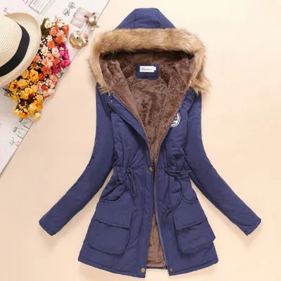Winter Women Jacket Coats New 2018 Luxurious Coat Cotton Padding Jacket Down Parka