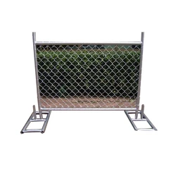 Moveable type free stand temporary fence panels chain link portable construction site fence panels