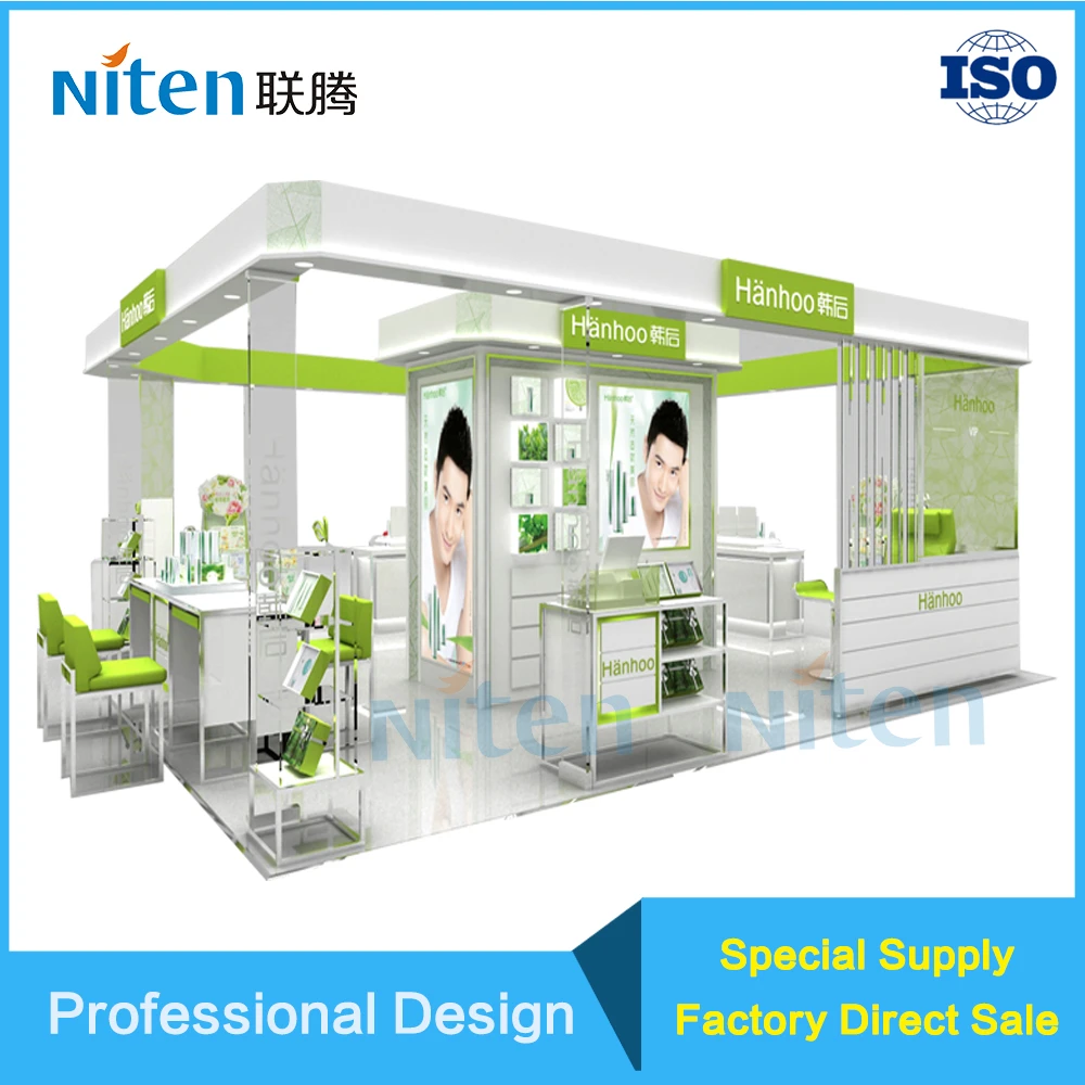 Mall kiosk products cosmetic shop counter design store counter