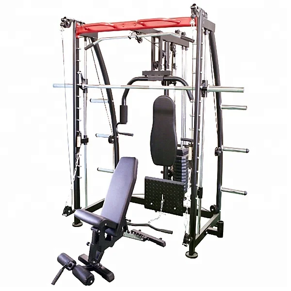 Коммерческий тренажер smith из прочной стали, тренажер для тренажерного зала HRGYM54