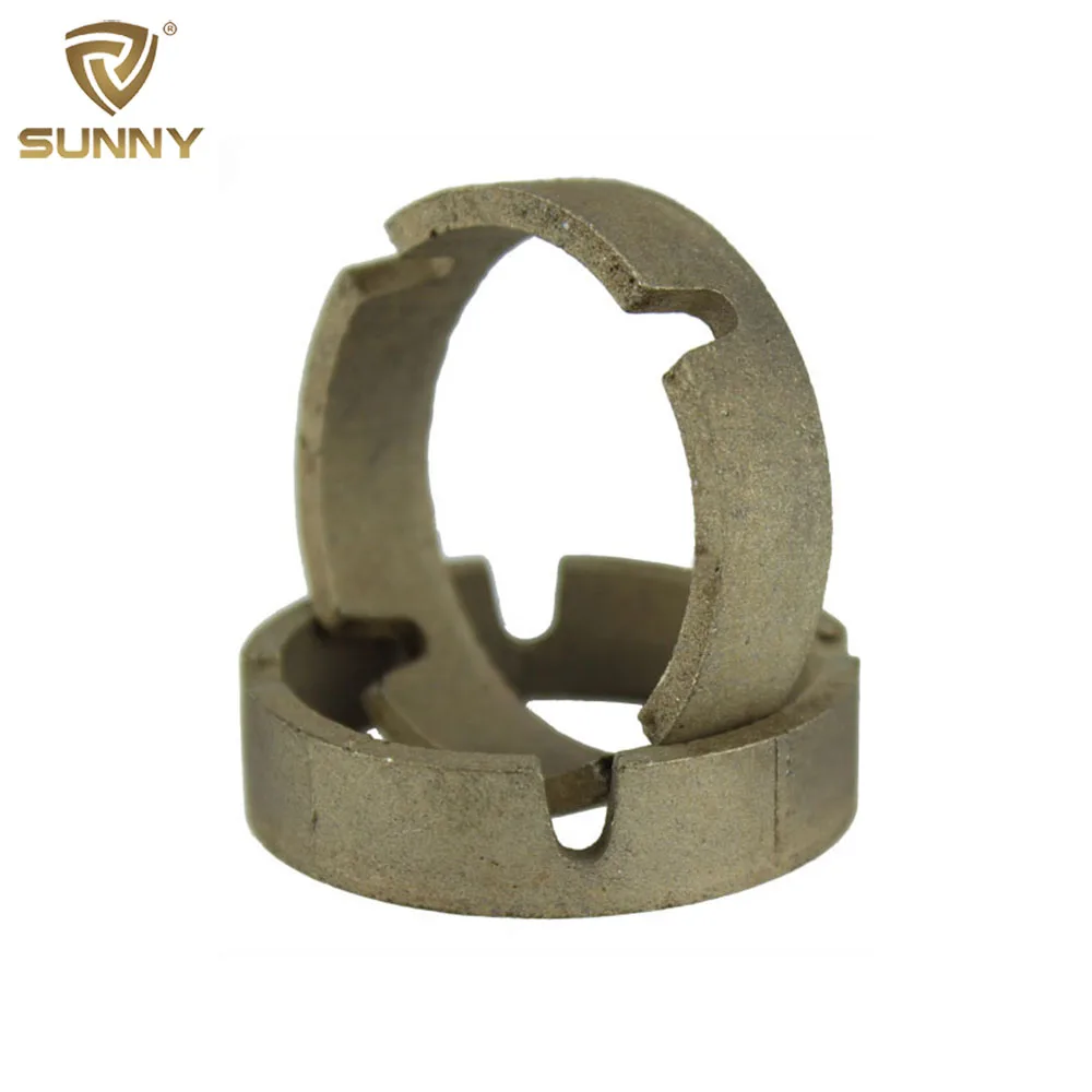 Diamond crown segment for hard rock core drill bit