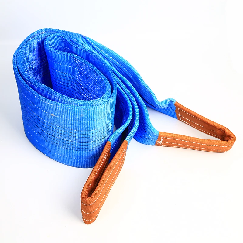 
High safety anti-wear anti-cutting 8 ton 3 meters blue web sling 