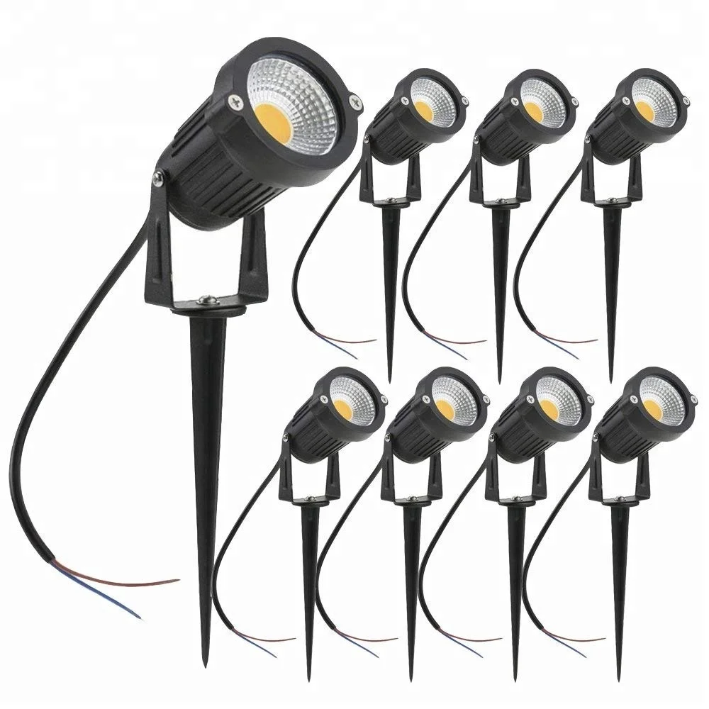 High power IP65 3w 5w 7w 9w waterproof outdoor garden pin spot light