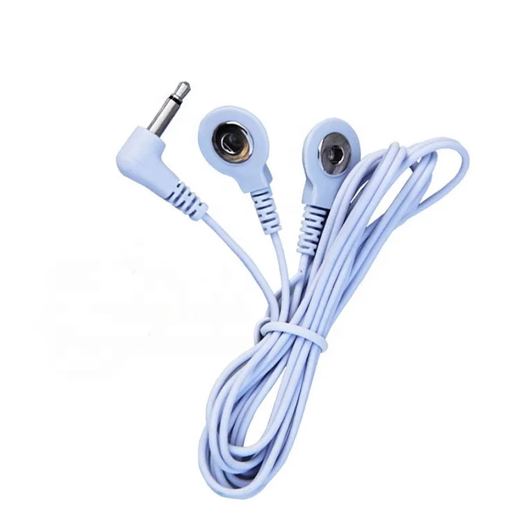 Wholesale Medical ECG EEG EKG tens electrodes Lead Wire Cable 2.5 mm to 4 Snap Electrode Lead Wire for ECG EEG Machine