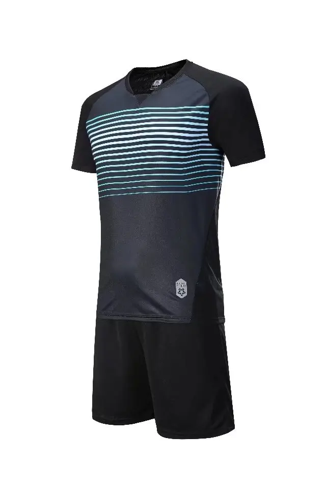 Quality soccer jersey 100% polyester micromesh  football teams uniforms in adult and kids sizes in stock