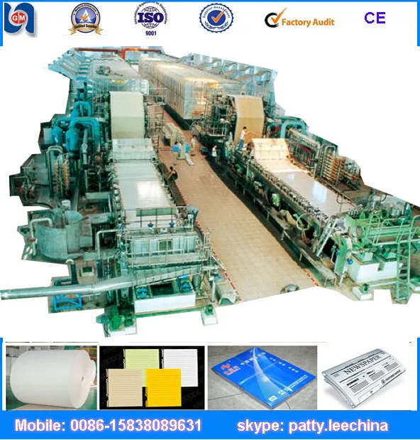 Горячая распродажа конопли бумажной массы машина под ключ fourdrinier мульти-сушилка может A4 бумагоделательной машины