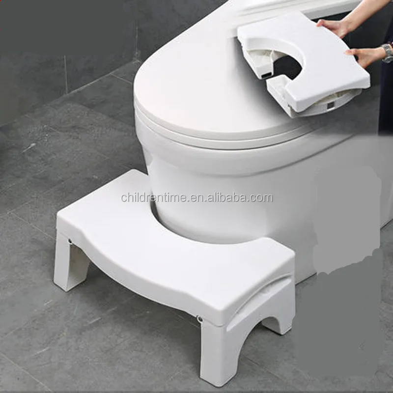 Высококачественный пластиковый табурет для туалета, складной табурет для туалета для ванной комнаты