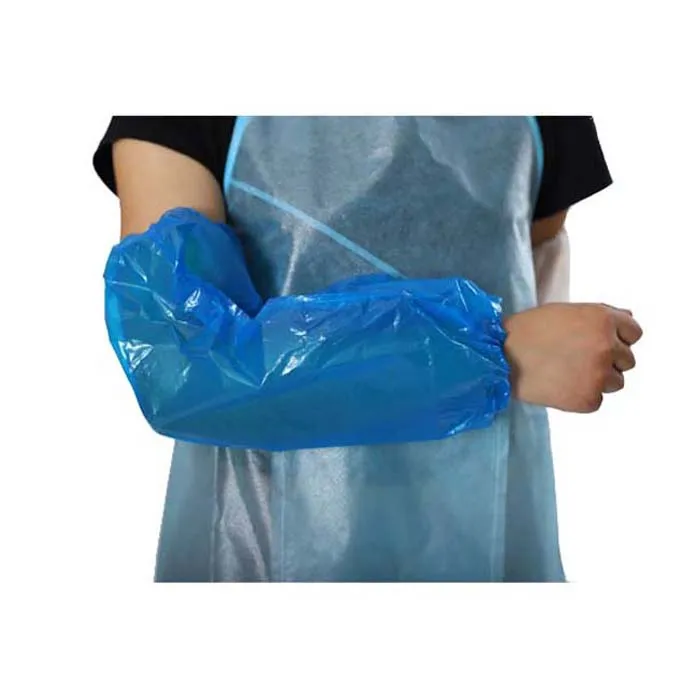 Disposable Blue PE oversleeve Medical consumables surgical doctor use plastic disposable sleeve cover