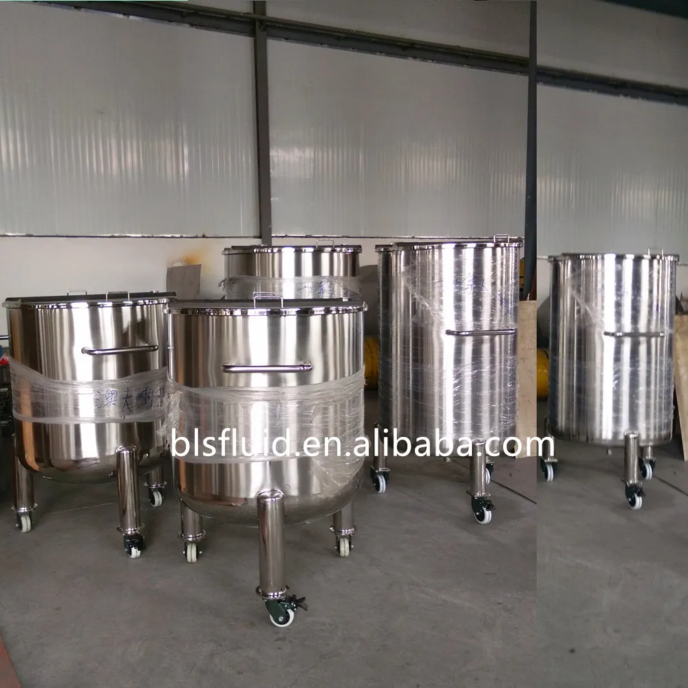 with certification liquid single layer container storage tank factory supply Stainless Steel Milk Cans for sale