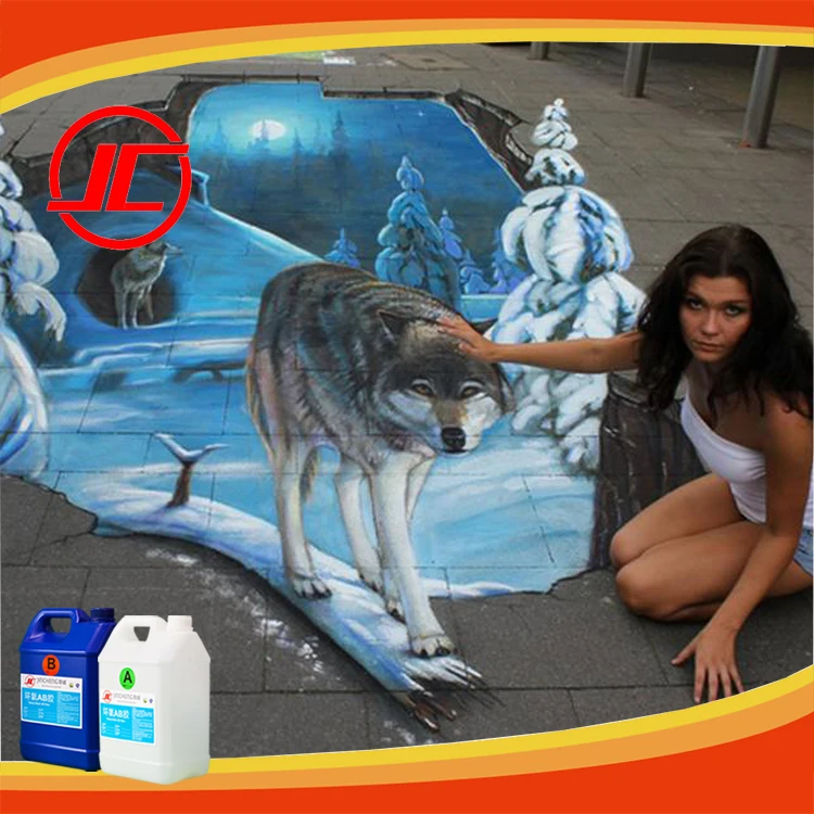 Bisphenol Liquid AB Clear Epoxy Adhesive For Flooring Coating