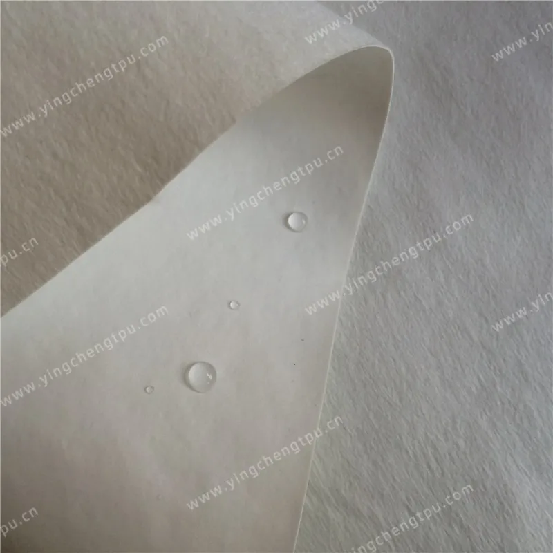 Anti-bacterial Inflatable PVC Material White  PVC  Laminated with Nonwoven fabric Disposable NIBP Cuff Fabric