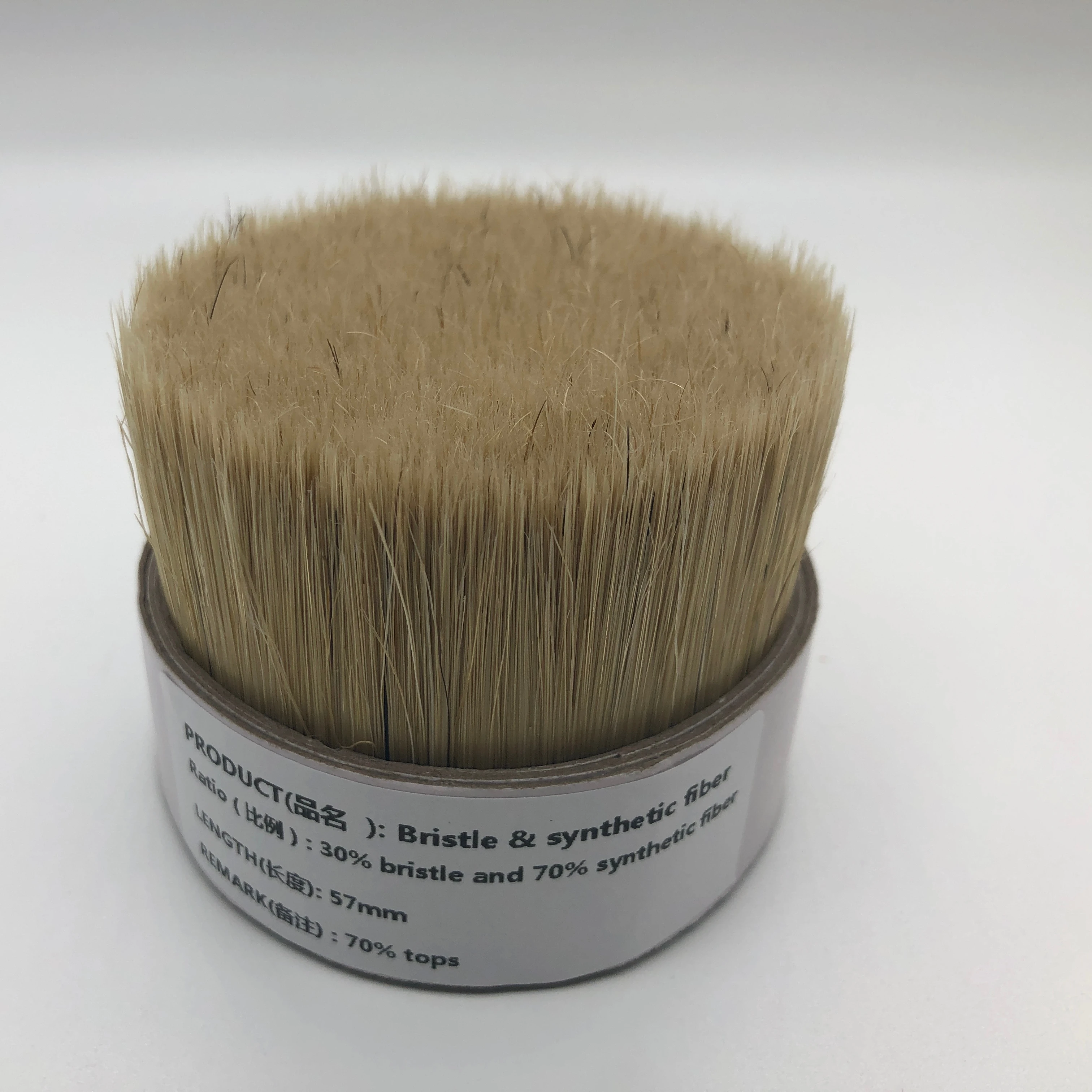 Various styles natural pig bristle hair brush PET brush bristle for paint brush set