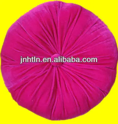 Подушка круглая бархат