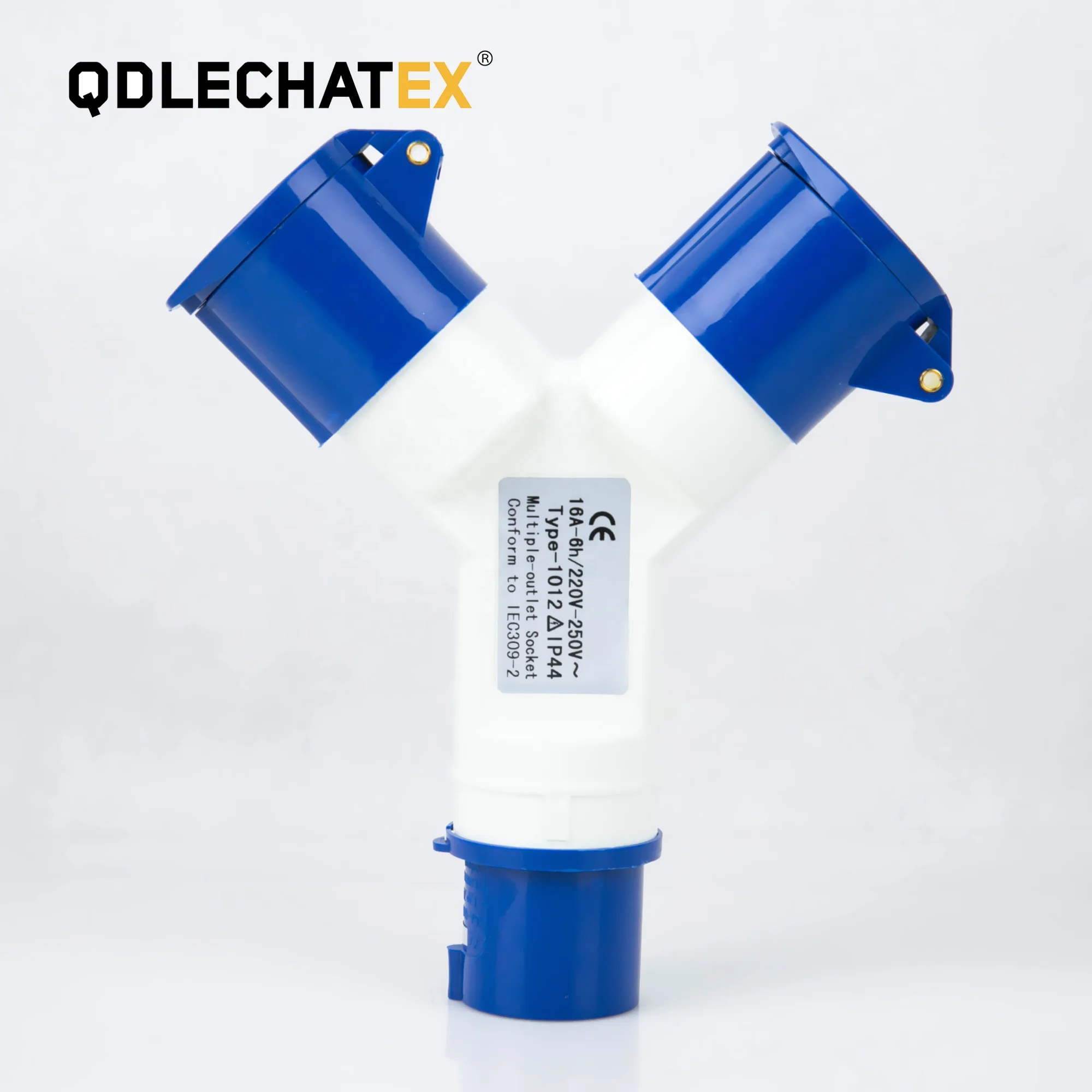 Type 1013-2  ip44 220v-415v 2P+E  2way 16A 2pin multi plug socket