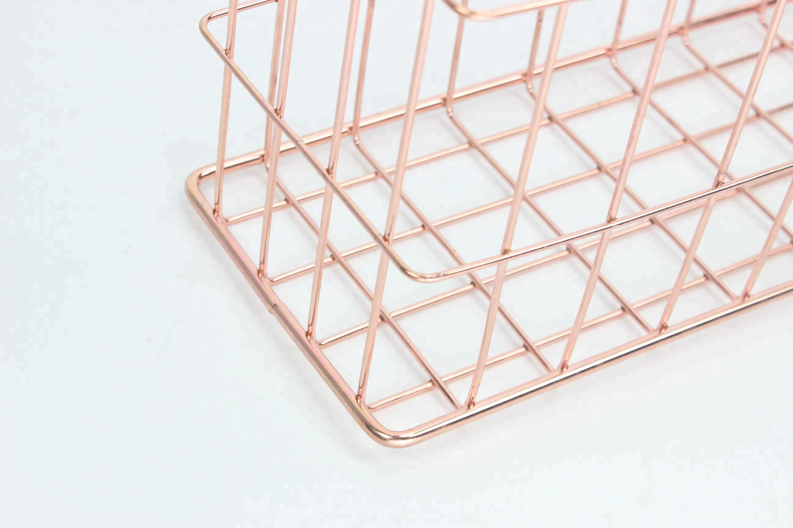 550-97E 2019 новейший розовый Золотой металлический органайзер для офисного стола для хранения файлов магазинов