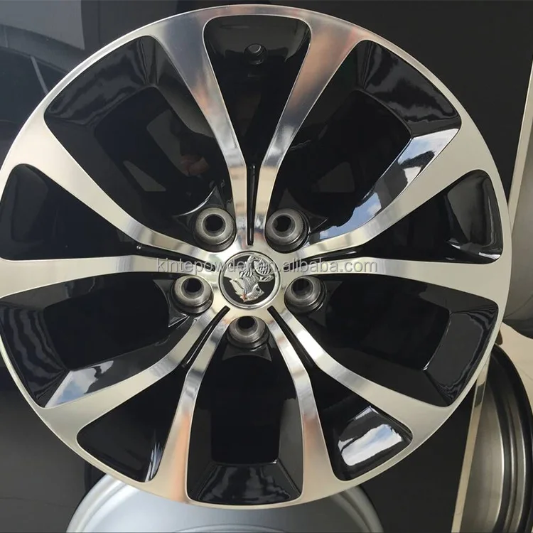 Glossy grey and black Powder Coating and top clear coating for Alloy Aluminum Wheel-hub car rim