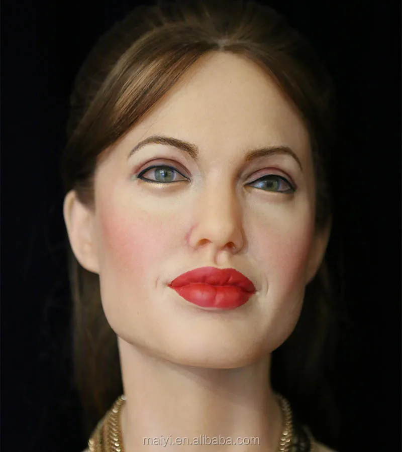 Angelina Julie Life Size Sculptuer Celebrity Wax Statues Factory Customized