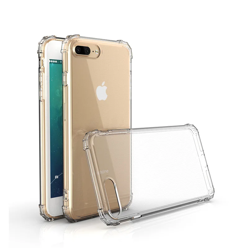 New Arrival High Quality Transparent Soft Tpu Shockproof Case For Iphone 7/8 Plus