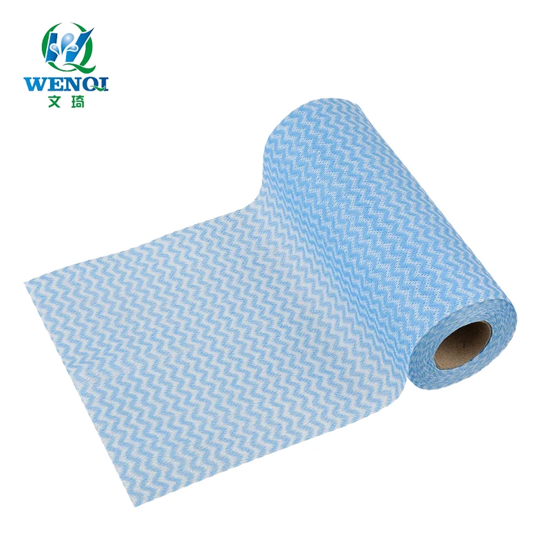Viscose polyester kitchen cleaning cloths spunlaced nonwoven J cloth for household cleaning