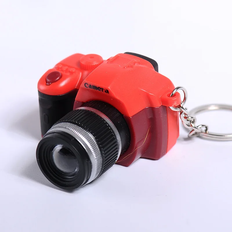 LED multicolor SLR camera model key chain photography enthusiast souvenir gift
