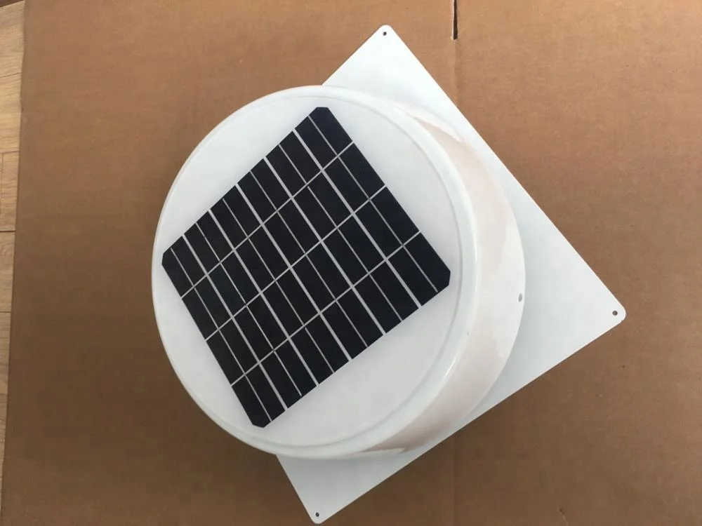 New solar attic exhaust fan with designed brushless DC motor for garage , shed , greenhouse
