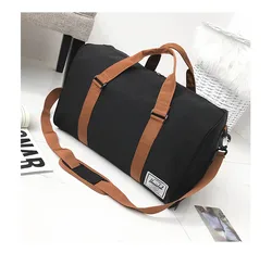 High Quality Canvas Travel Bag Large Capacity Folding Duffle Bag Organizer Luggage Weekend Bag