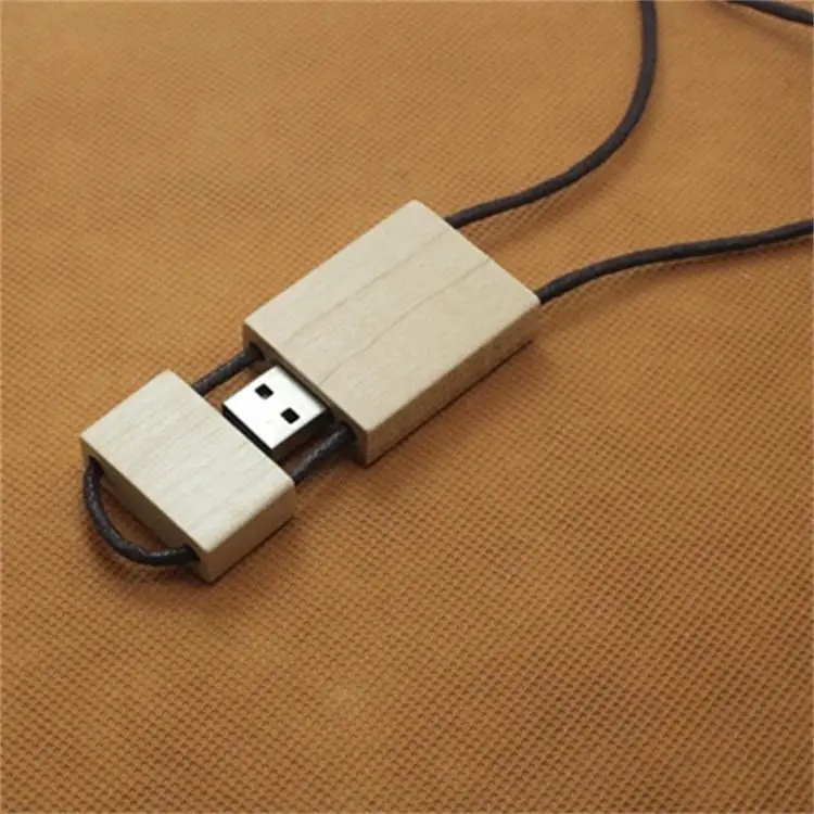 CT8832 Wooden 1G 2G 4G 8G 32G 128G 256G Business Affairs USB Drive Key chain Custom Logo Wholesale