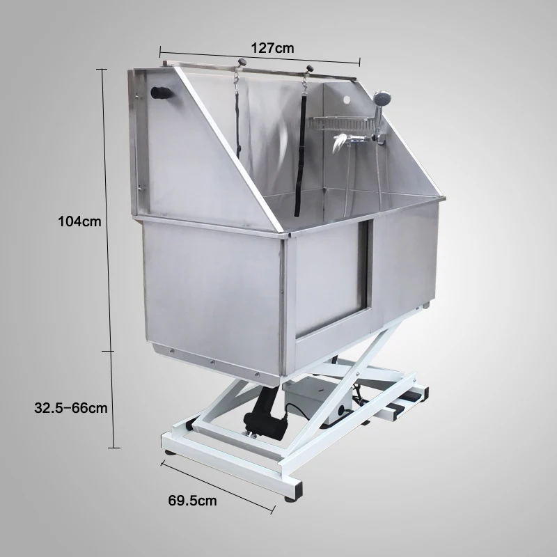 
Promotion Factory Made Cheap Stainless Steel Dog washing Bathtub for shower 