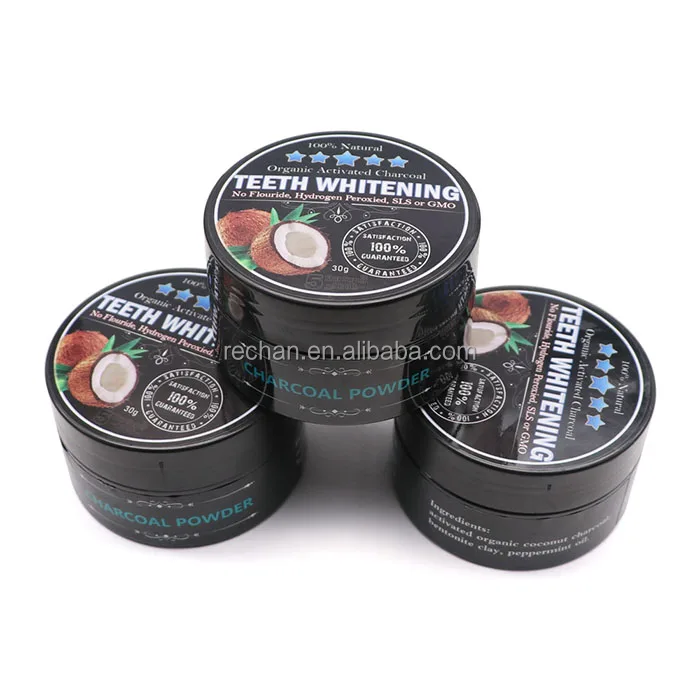 Natural Coconut Charcoal Organic Effective Tooth Whitener Powder