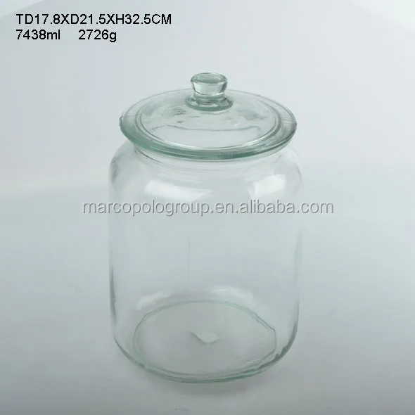wholesale clear hermetic glass mason storage cookies jar