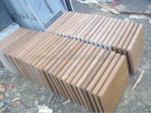 yellow sandstone pool edge