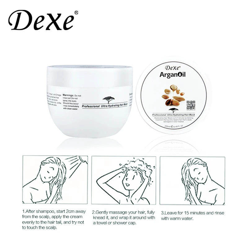 Best selling products sulfates free argan oil hair mask for color treated hair